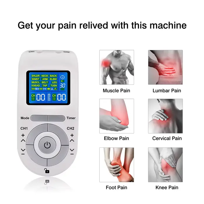 Nouveau stimulateur musculaire électrique Tens Ems Acupuncture visage corps masseur thérapie numérique Herald outil de Massage électrostimulateur