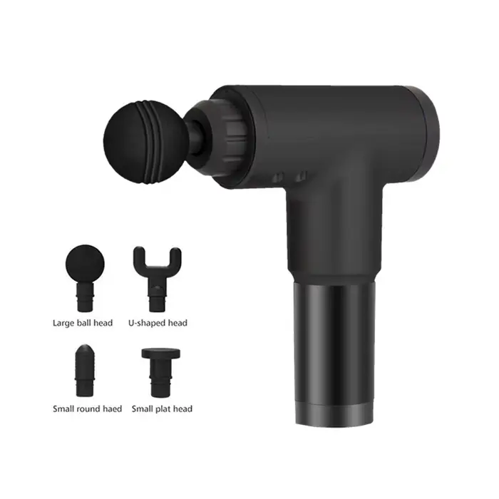 Pistolet de massage musculaire mini à prix d'usine, appareil de massage musculaire avec 4 têtes de m
