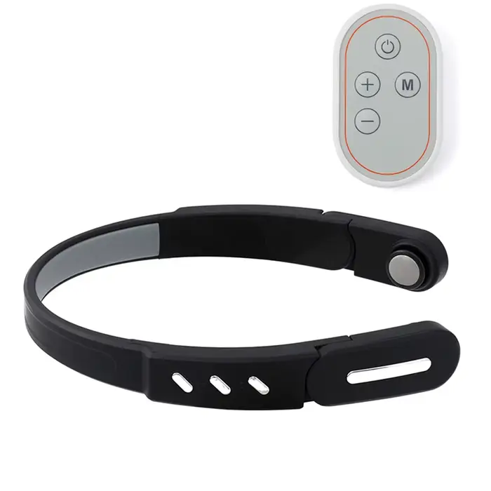 Masseur de tête électrique 3D EMS, Vibration, relaxation du Stress, compresse chaude, Massage muscul