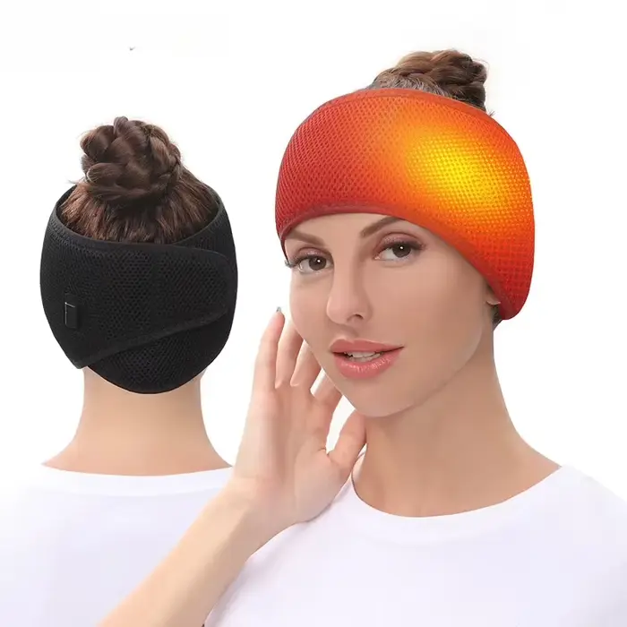 Bandeau chauffant électrique pour la tête – Soulagement de la fatigue et relaxation – 3 modes – Bien-être à domicile