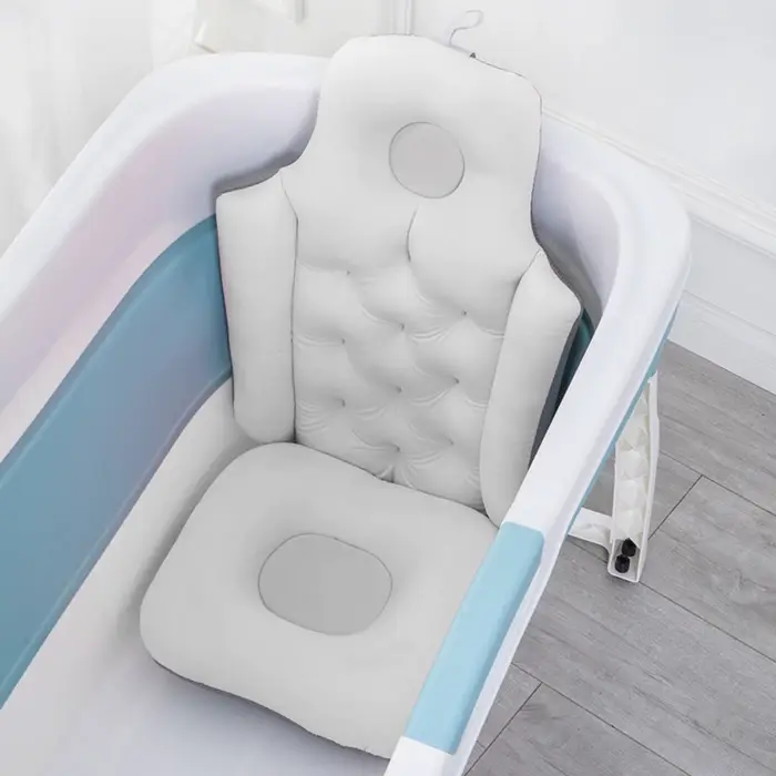 Oreiller de baignoire complet ergonomique, coussin de bain de luxe pour Spa, dos imperméable, antidé
