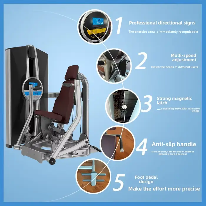 Machine d'extension des jambes assise