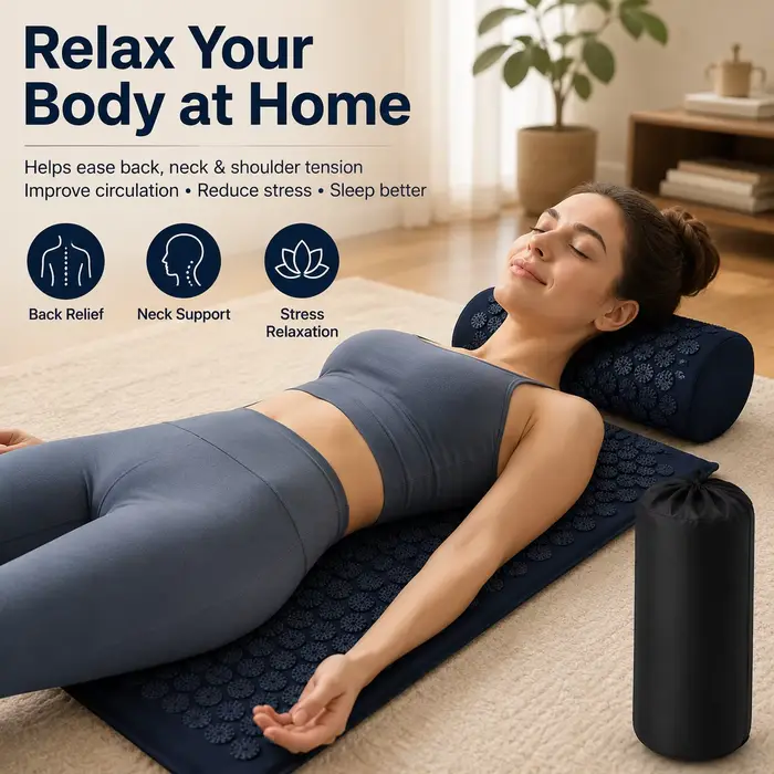 Tapis de massage Shiatsu à picots pour acupression