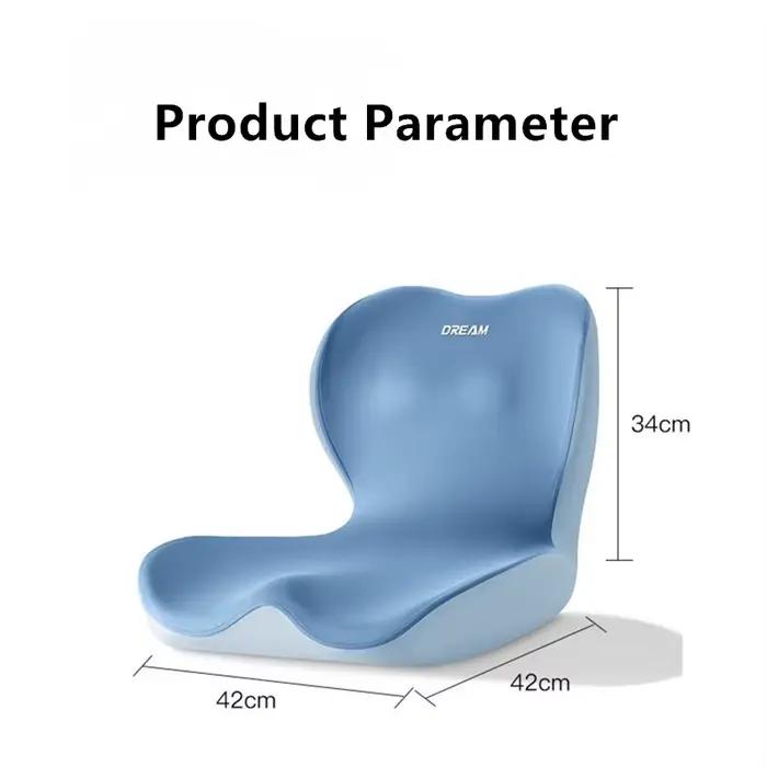 Coussin orthopédique en mousse à mémoire de forme en forme de "L"