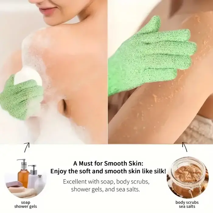 8/12 pièces gant de bain exfoliant lavage peau Spa Massage douche gommage épurateur