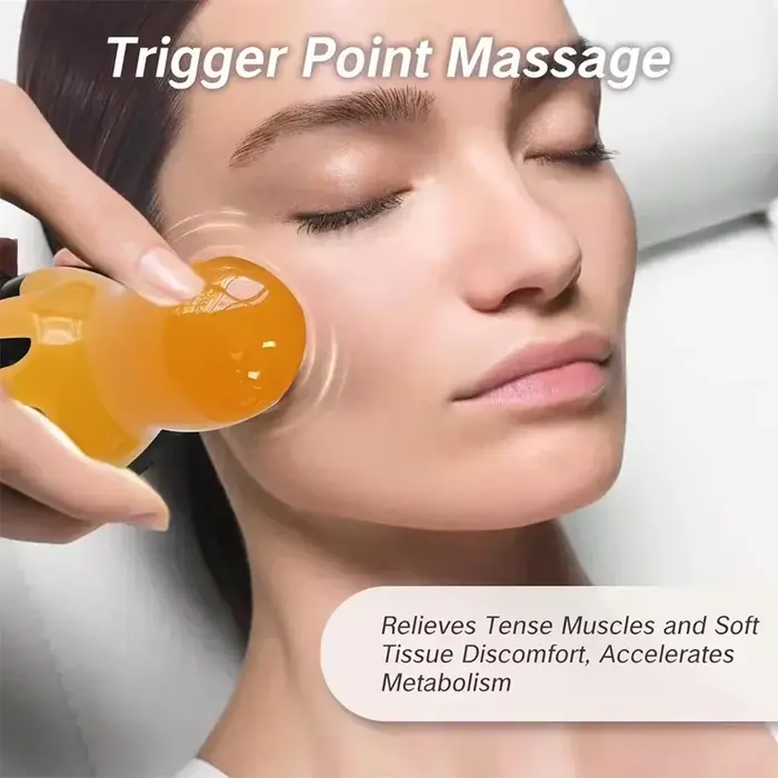 Tête de poulpe ergonomique en résine Gua Sha