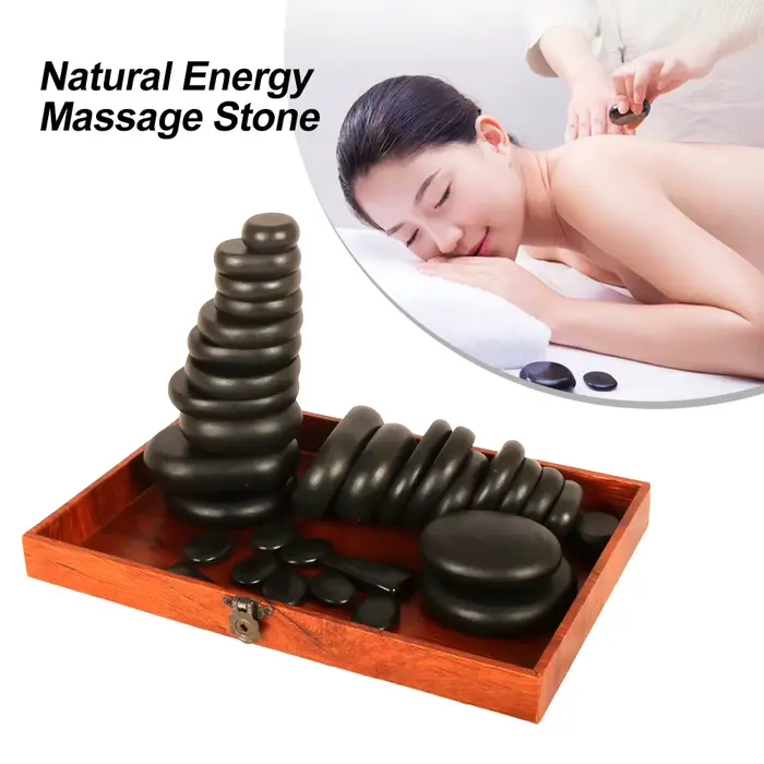 Pierre chaude de Massage naturelle