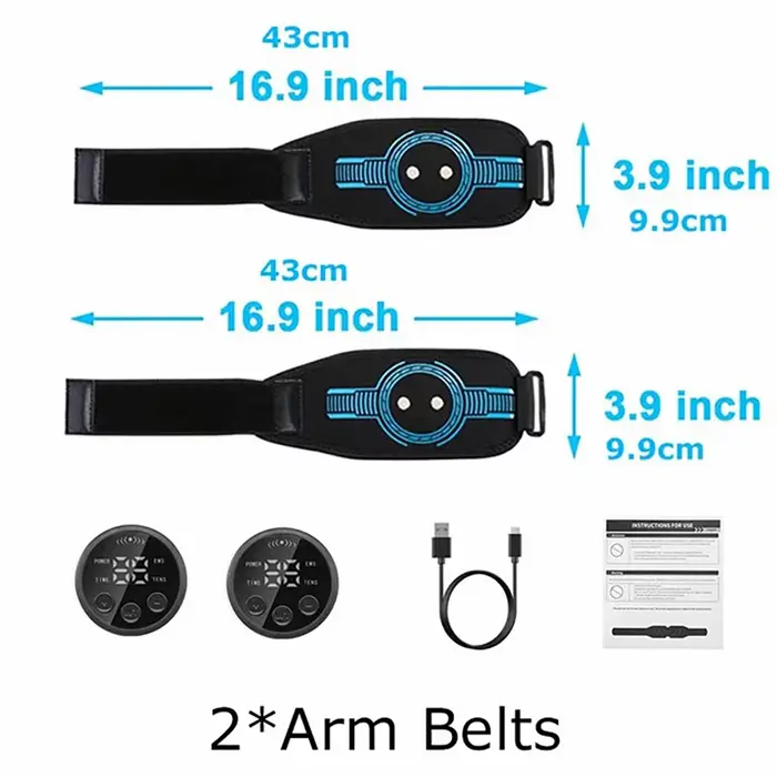 Ensemble de ceinture de massage EMS, appareil de fitness abdominal, ceinture intelligente, entraîneu