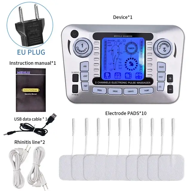 Tens – stimulateur musculaire électrique d'électrostimulation EMS