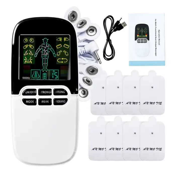 Masseur Ems Tens Machine Stimulateur Musculaire Électrique Dispositif De Thérapie à Basse Fréquence Relax Électrodes de Soulagement de la Douleur Corporelle