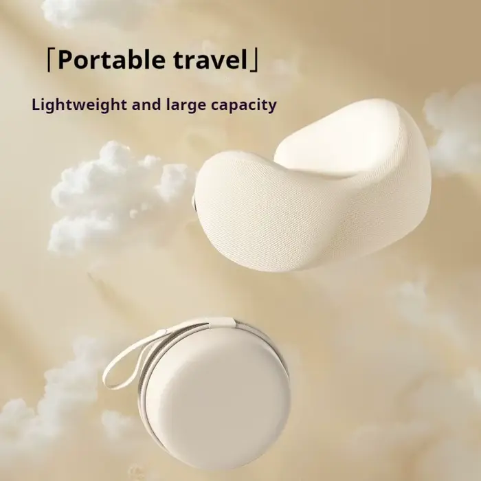 Coussin de cou en mousse à mémoire de forme en forme de U, oreiller de voyage doux pour soins de santé, oreiller cervical pour avion