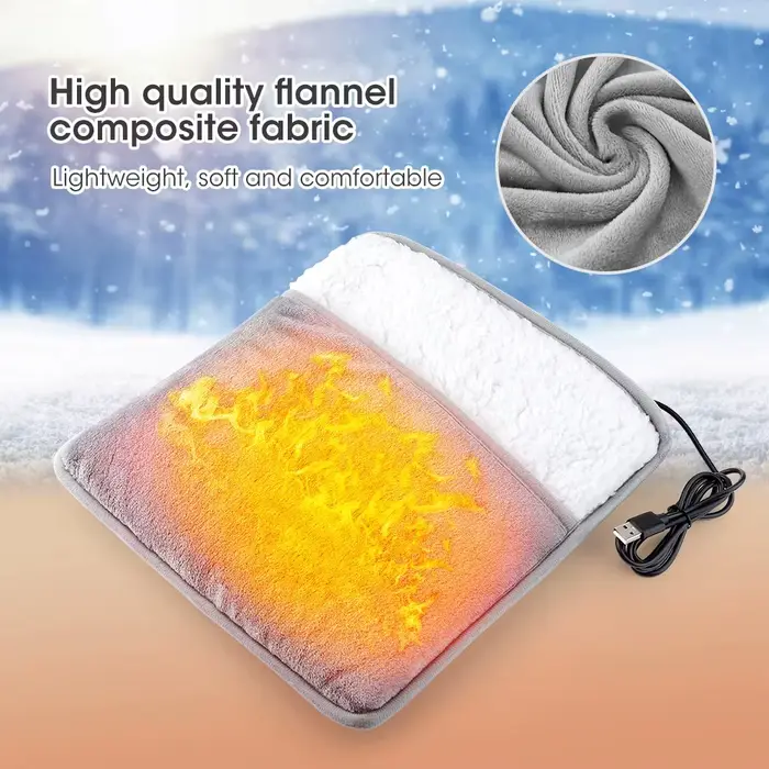 Coussin chauffant électrique pour les pieds