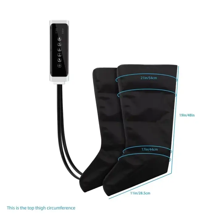 Masseur de jambes pneumatique électrique version étendue pour une relaxation profonde des cuisses
