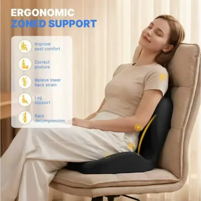 Coussin ergonomique pour le coccyx en mousse à mémoire de forme