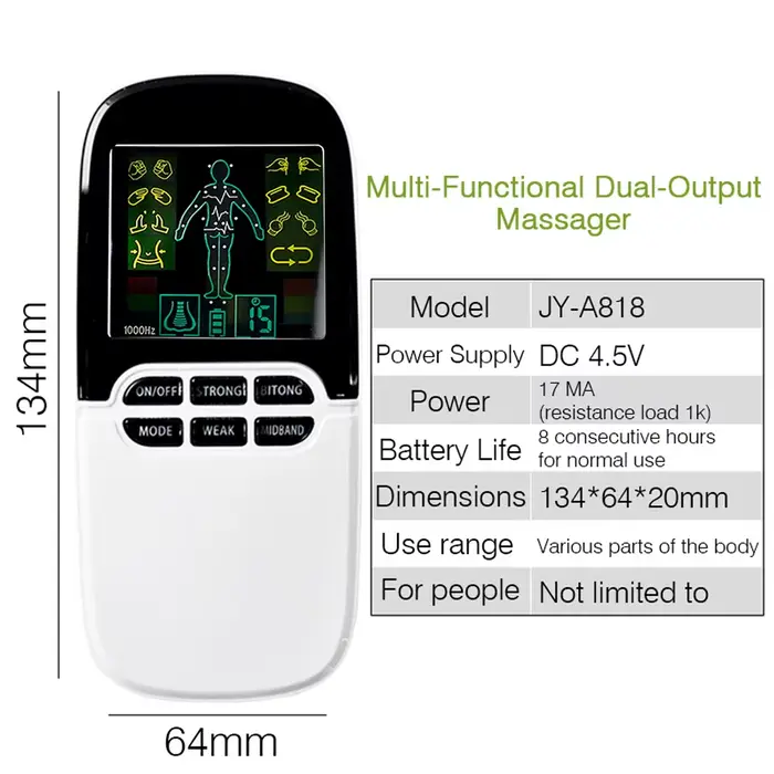 Masseur Ems Tens Machine Stimulateur Musculaire Électrique Dispositif De Thérapie à Basse Fréquence Relax Électrodes de Soulagement de la Douleur Corporelle