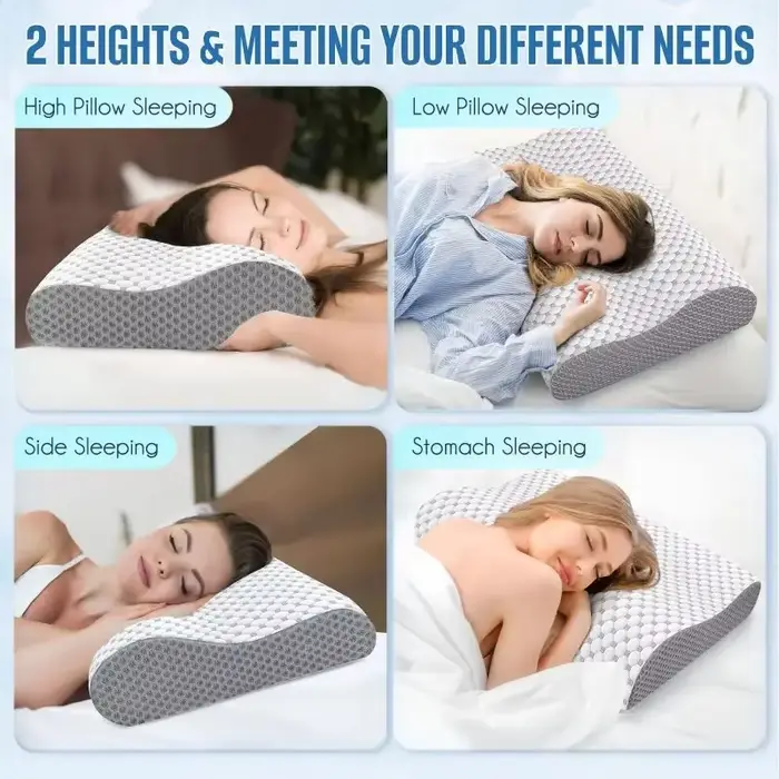 Oreiller cervical en mousse à mémoire de forme pour dormir