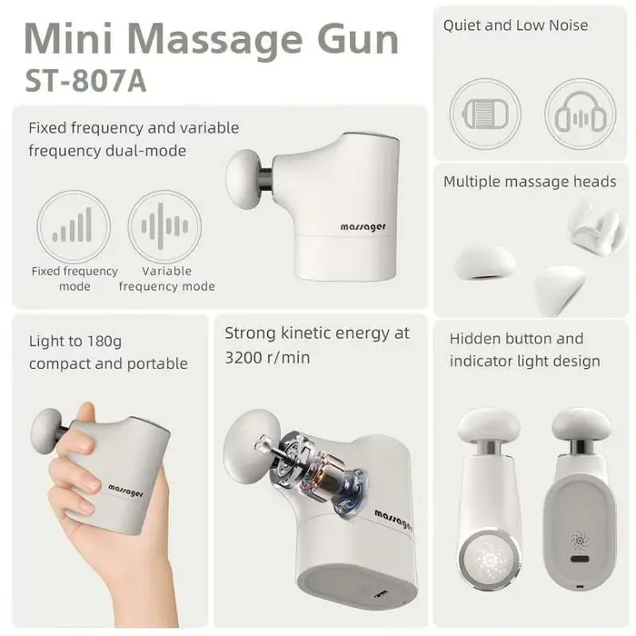 Mini pistolet de massage professionnel portable