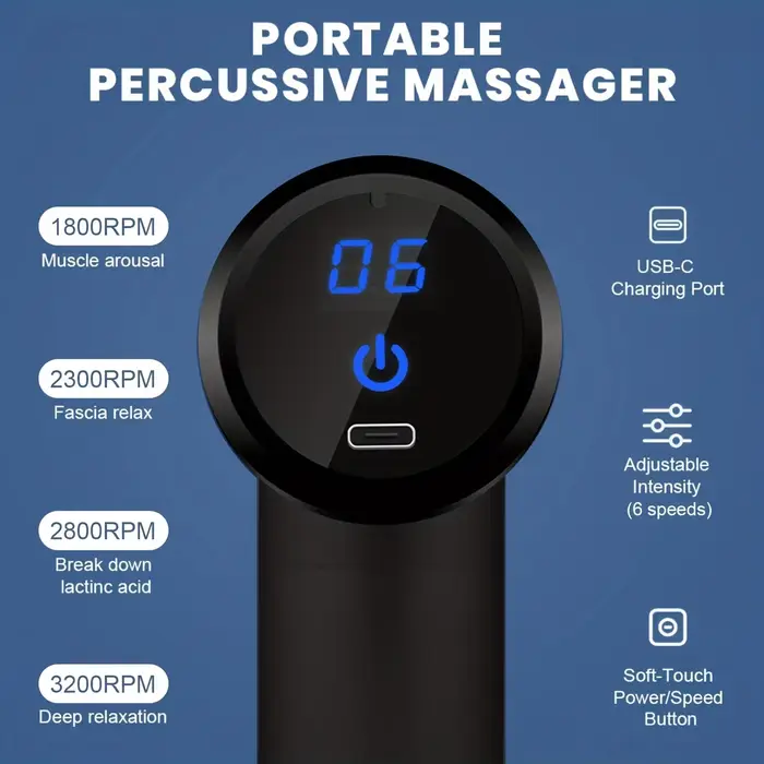 Pistolet de massage électrique portable PerSCH