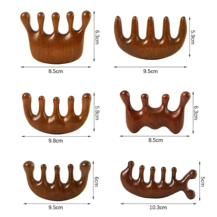 Peigne de massage Gua Sha à dents larges
