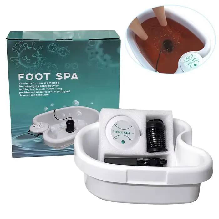 Dispositif de détox des pieds ionique avec bassin pieds Machine de Spa masseur de pieds bain Ion net