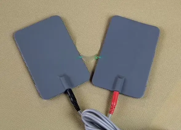 Électrodes pour unité TENS EMS avec connecteur de 2mm pour masseur amincissant, machine de thérapie 