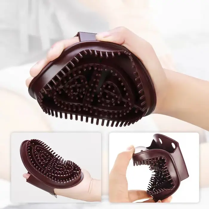Ensemble de 2 brosses de massage brunes pour la perte de poids