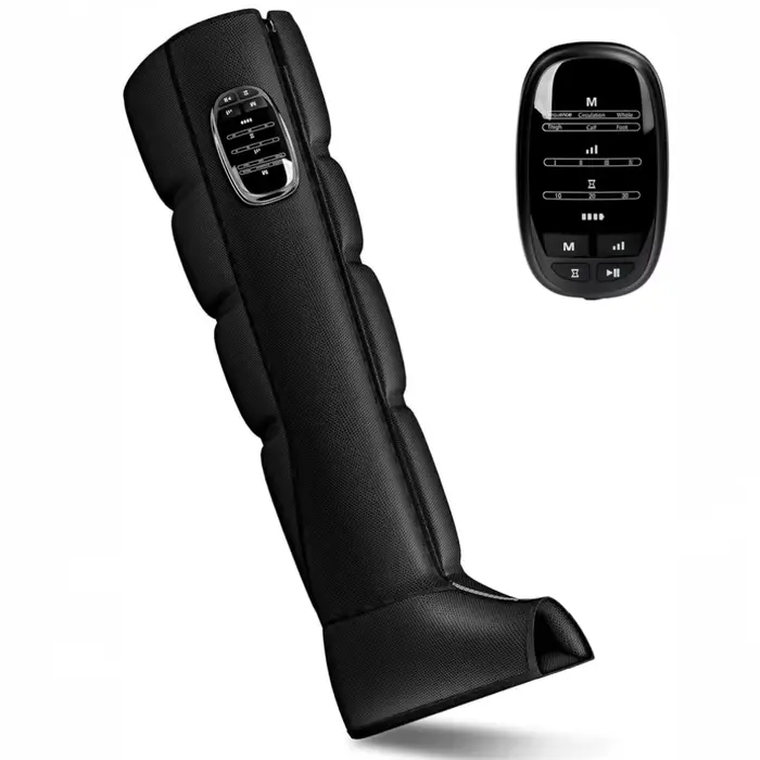 Masseur de compression de jambe sans fil pour jambe gauche avec 360 ° Pression d'air des jambes et