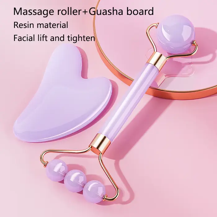 Rouleau de Massage du visage à Double tête