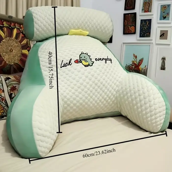 1 oreiller de lecture ergonomique avec support dorsal réglable
