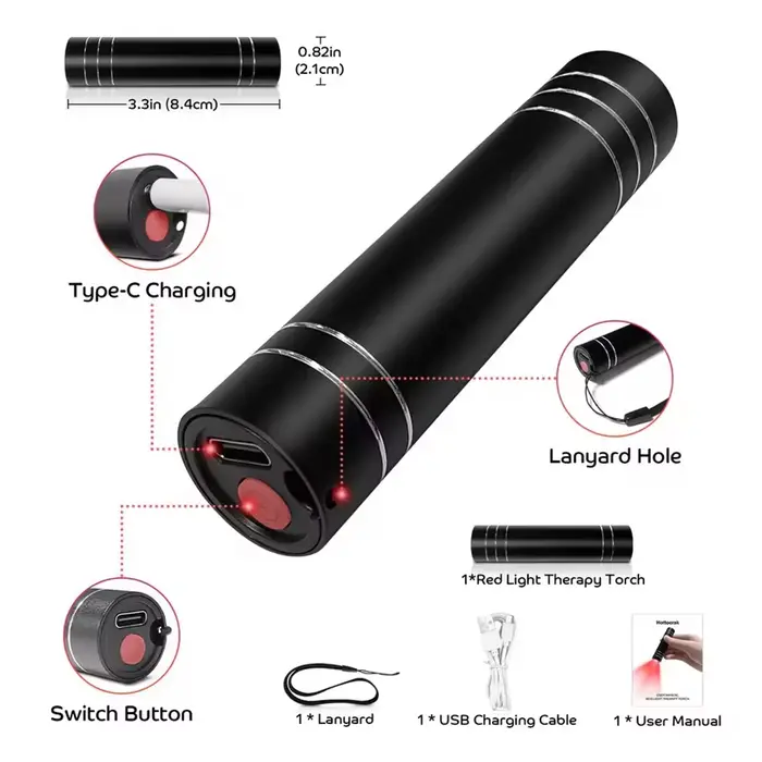 Lampe de thérapie à la lumière rouge 660nm