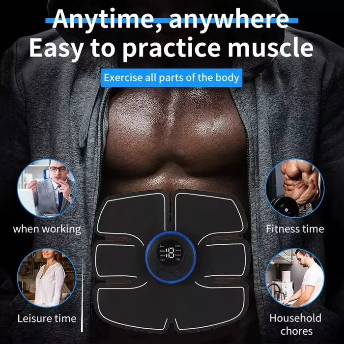 Stimulateur musculaire électrique bras Abdominal jambe dos exercice corps Fitness masseur