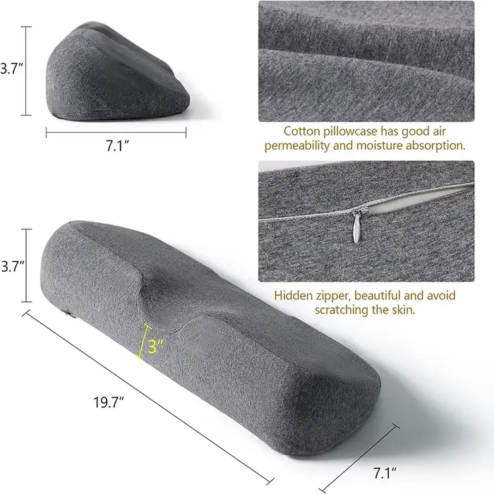 Oreiller cervical, oreiller de contour en mousse à mémoire de forme, oreillers de lit pour dormir la