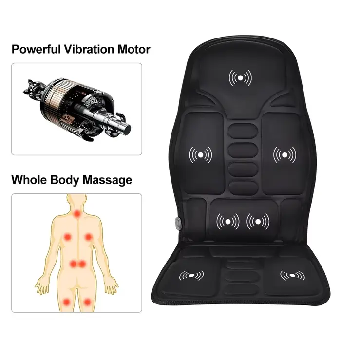 Offre spéciale cou dos fesse Massage vibrant double usage siège de voiture coussin taille corps complet maison