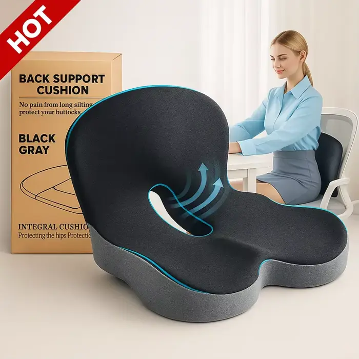 Coussin de siège en mousse à mémoire de forme pour chaises de bureau et conducteurs de camion