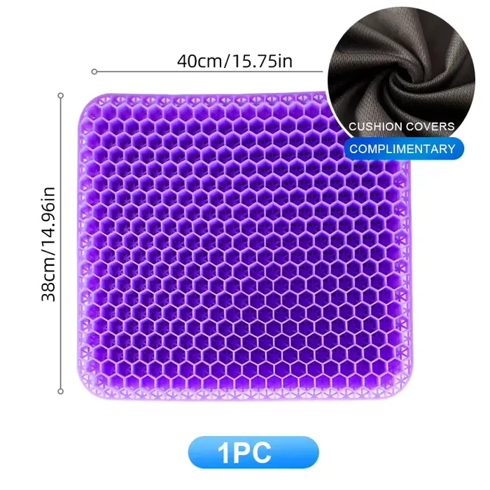 Coussin en gel nid d'abeille respirant, coussin de glace pour l'été, coussin de glace doux pour sièg