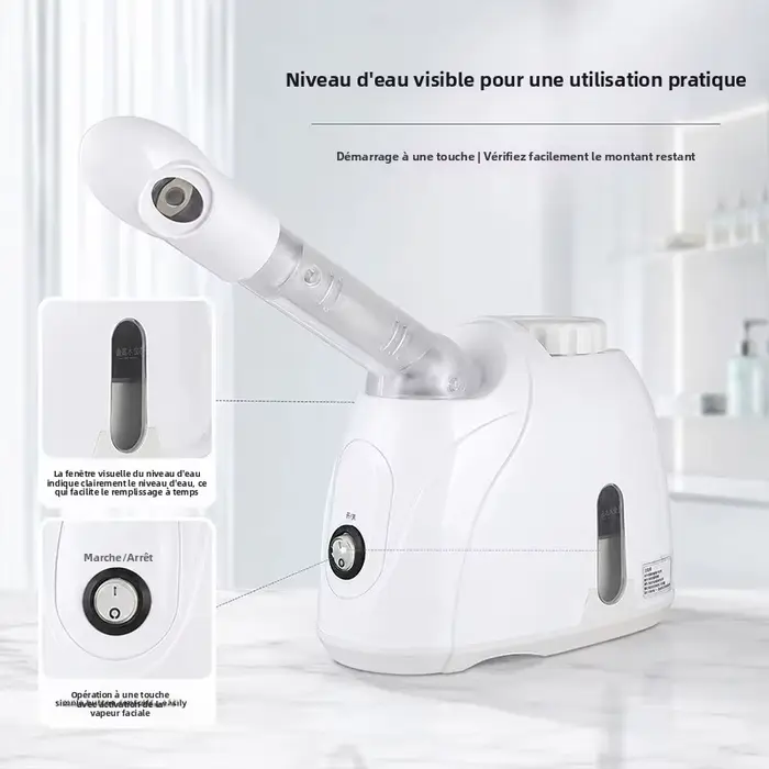 360 ° Vaporisateur facial rotatif à vapeur chaude