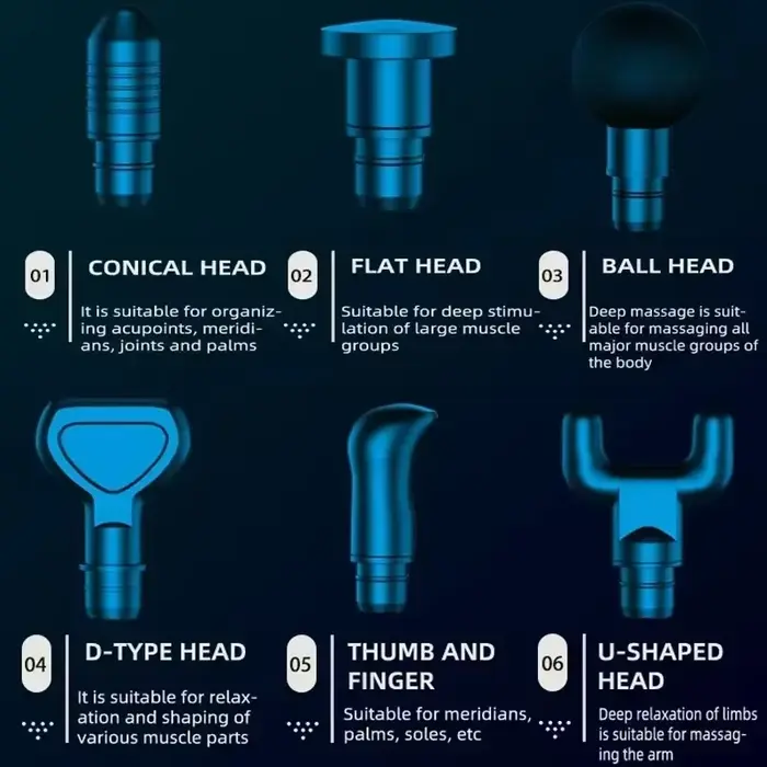 Pistolet de massage électrique à 30 niveaux pour homme et femme