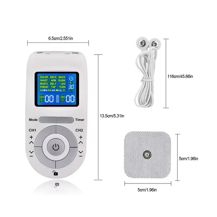 Nouveau stimulateur musculaire électrique Tens Ems Acupuncture visage corps masseur thérapie numérique Herald outil de Massage électrostimulateur