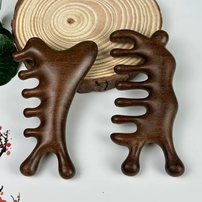 Cuir chevelu détendre méridien peigne de Massage antistatique Circulation sanguine tête