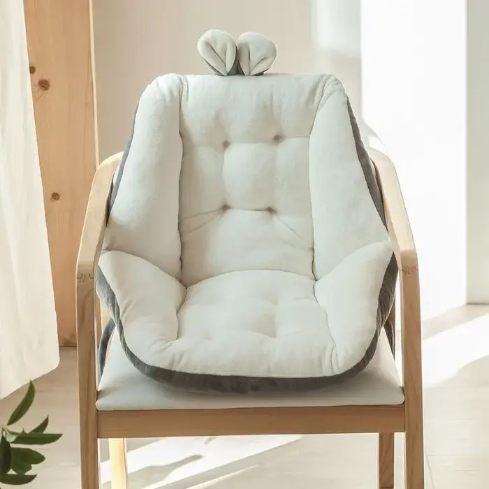 Coussin de siège confortable semi-fermé pour chaise de bureau