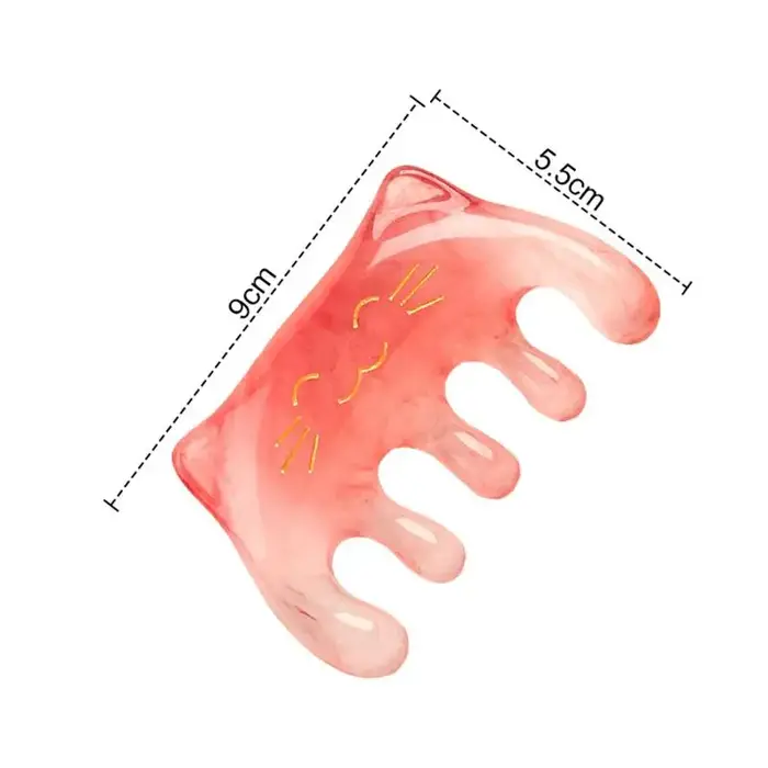 Peigne de massage Gua Sha pour le cuir chevelu et les méridiens