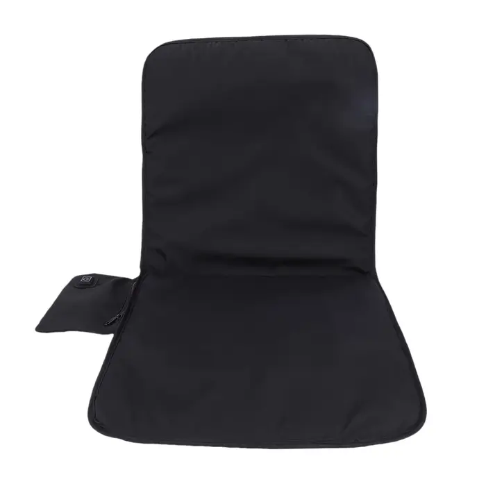 Coussin de siège chauffant noir, coussin de siège chauffant USB avec 3 réglages de chaleur pour chai