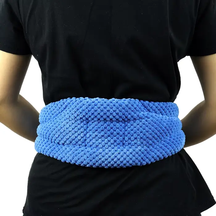 Tuhopeta Coussin chauffant pour le cou micro-ondable avec poignées Thérapie thermique humide Compresse de la douleur aux épaules et soulagement des crampes Pack chaud et froid