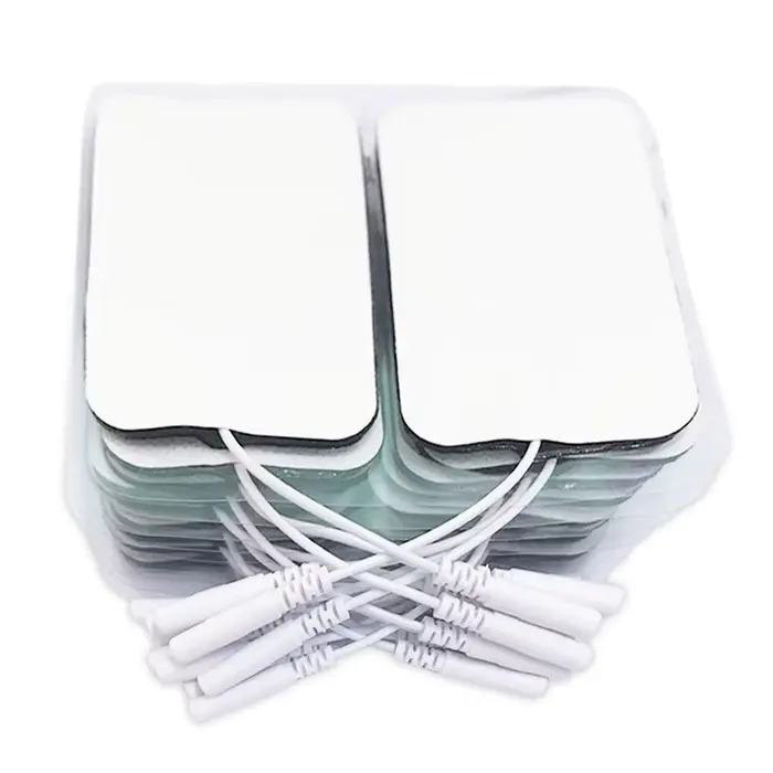 10/20 pièces Électrodes de remplacement auto-adhésives en gel et tissu non-tissé pour stimulateur musculaire et appareil de thérapie numérique TENS