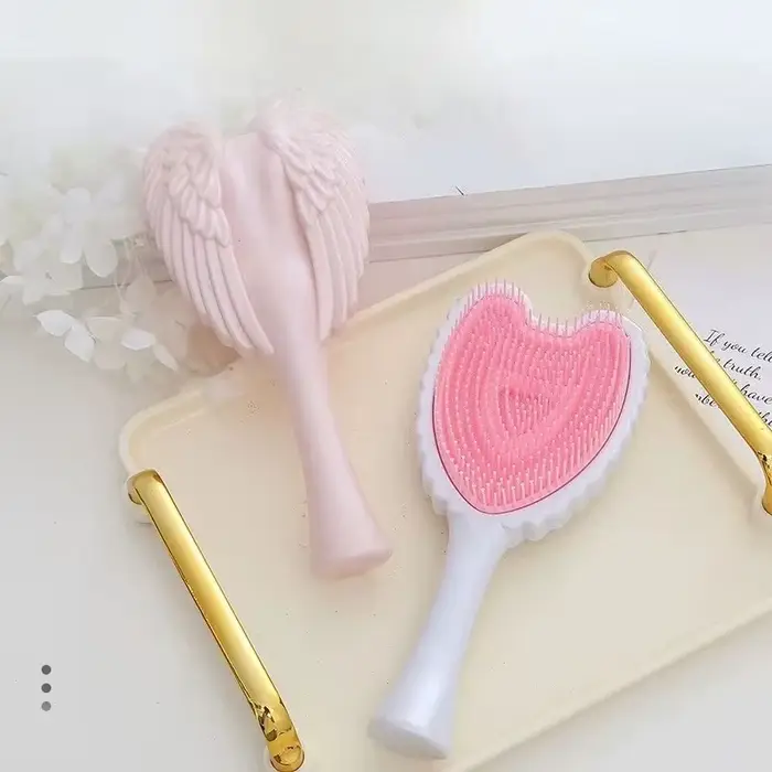 Peigne à cheveux ailes d'ange, antistatique, pour Massage du cuir chevelu, Salon de coiffure, outils spéciaux, cadeau exquis pour filles
