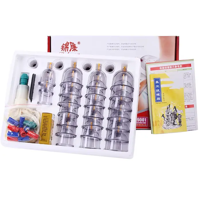 Ensemble de thérapie par ventouses sous vide, ventouses, pots de physiothérapie, médecine chinoise, 