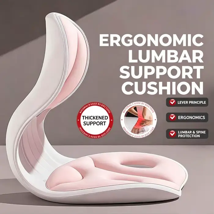 Coussin de siège ergonomique orthopédique pour le soutien lombaire