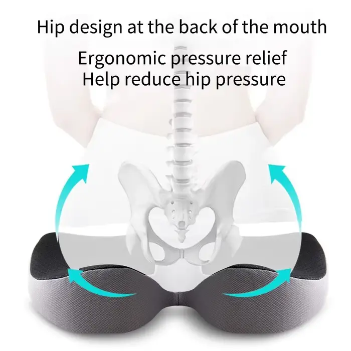 Coussin orthopédique antidérapant en mousse à mémoire de forme