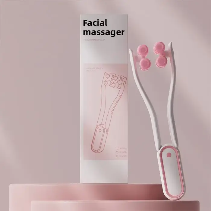 Masseur facial à rouleaux portable multifonctionnel favorisant l'absorption des produits, outil de r