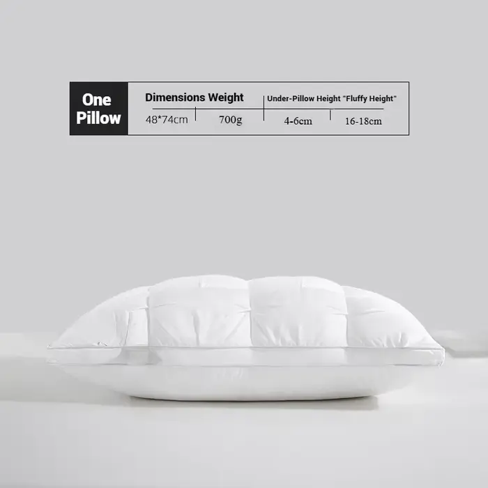 Oreillers confortables pour dormir, oreiller d'hôtel 5 étoiles, tridimensionnel, doux, délavé bilaté